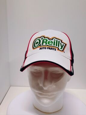 Oelite O'Reilly Auto Parts White & Red Logo Baseball Cap